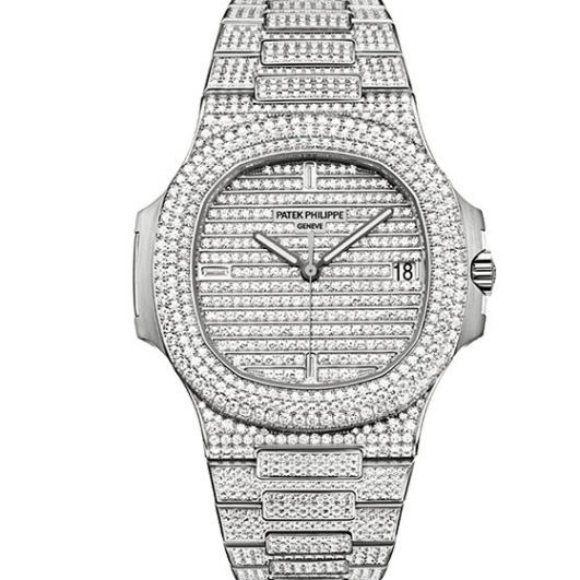 DM百達翡麗5719/1G-001滿天星 方鑽 運動系列鸚鵡螺男士機械錶