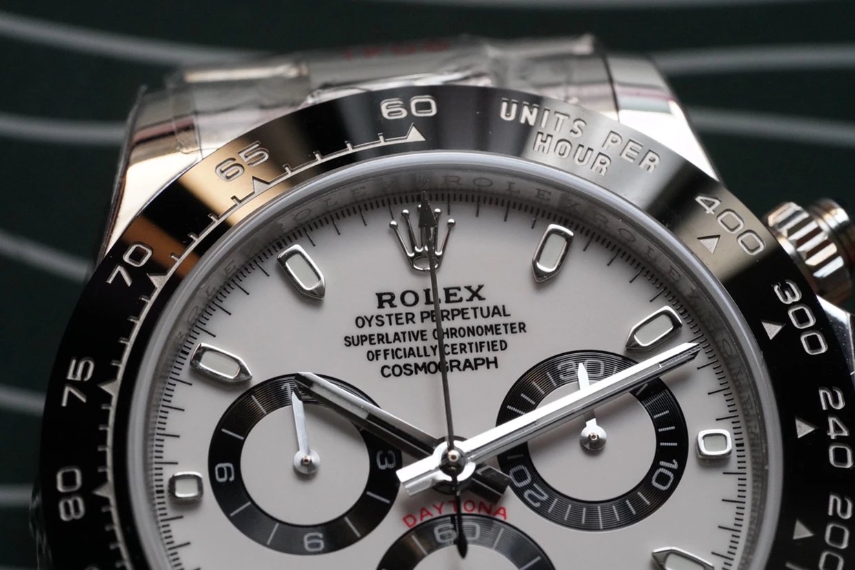 EW Rolex Daytona 40MM series m116500ln-0001 Panda Dial Chronograph Steel Bracelet Men's Mechanical Watch, 1:1 replica of the genuine product.