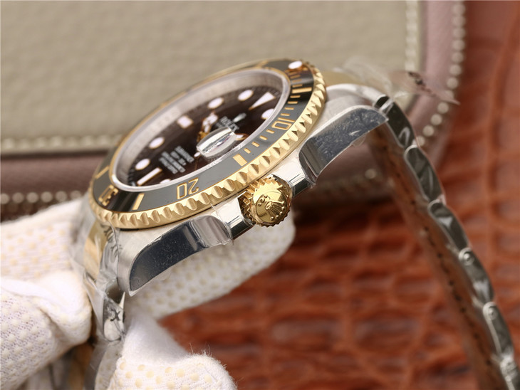 GM Changrong Factory Rolex 116613-LN-97203 Two-tone Submariner Bag, 18k Gold + 904 Stainless Steel Men's Mechanical Watch