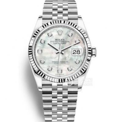 勞力士日誌型系列m126234-0019貝母盤36MM3235機芯 鋼帶自動機械男女錶