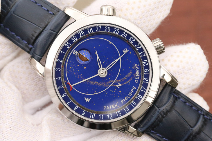 Patek Philippe Starry Night Ultimate Edition 6102 Super Complications Series, Blue Dial with Pearl Curve Movement