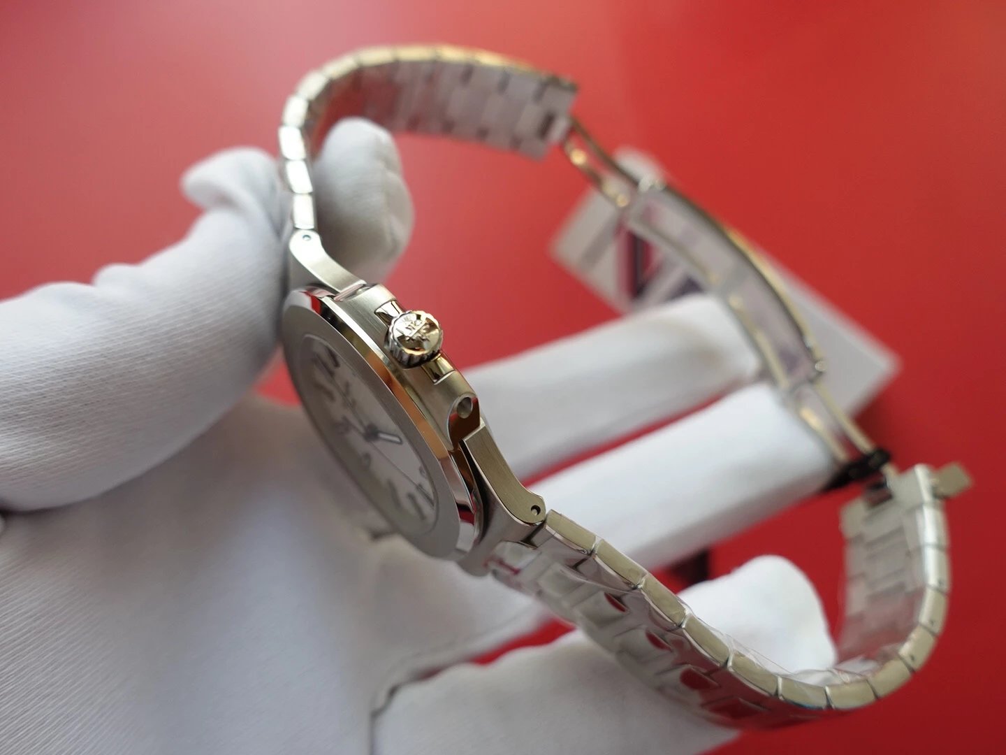 PPF factory Patek Philippe 5711 white dial Nautilus steel bracelet men's mechanical watch