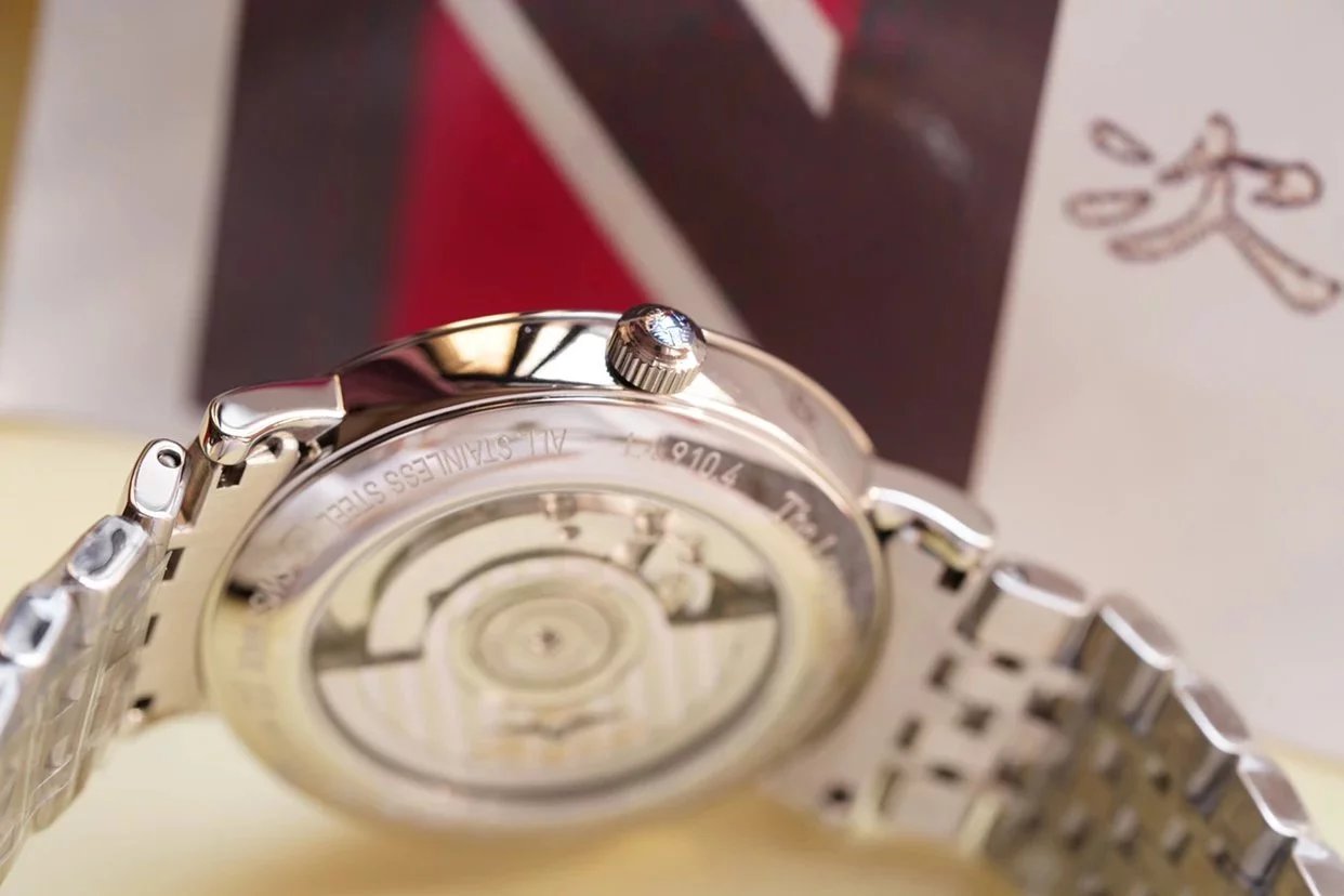 Longines Elegance Series L4.910.4.57.6 Black Dial Steel Bracelet Men's Mechanical Watch, Taiwan Factory - Top Version