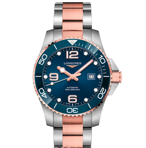 ZF浪琴康卡斯系列L3.782.3.98.9膠帶男士機械手錶 水中霸主超強防水