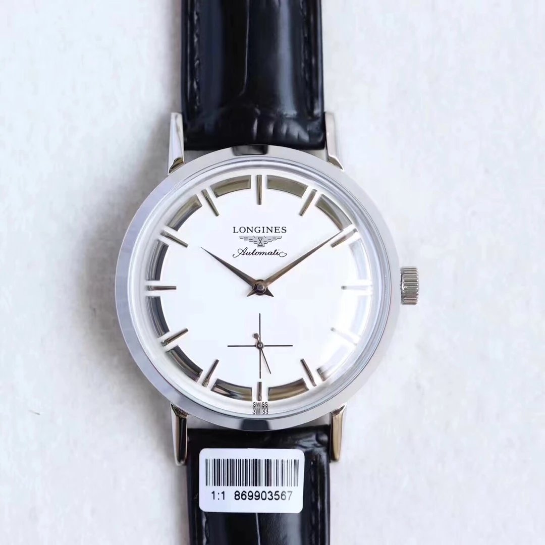 浪琴Longines復古系列男士機械手錶 6點位置秒針