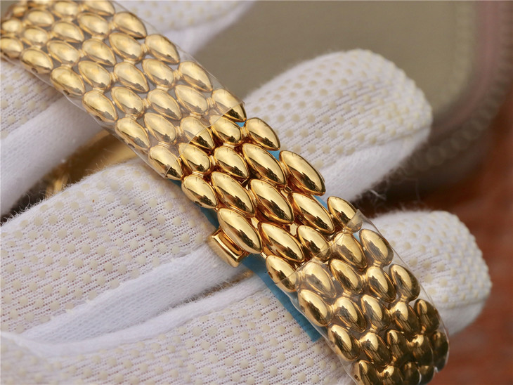 Ladies: Omega DeVille water drop series women’s 18k gold quartz women’s watch with diamond version, romantic, charming, elegant and beautiful