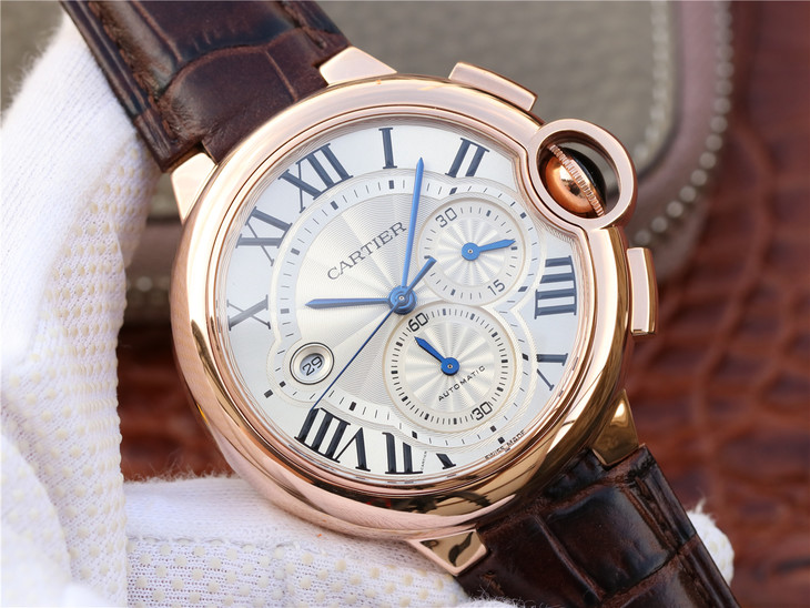 ZF Factory Cartier Blue Balloon W6920009 Multifunctional Chronograph Men's Mechanical Watch Wonderful Details