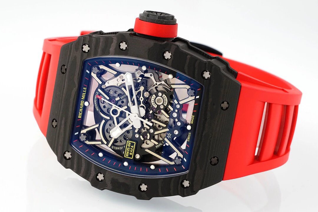 ZF factory Richard Mille RM35-02 hollow back automatic mechanical winding movement men's mechanical watch barrel type