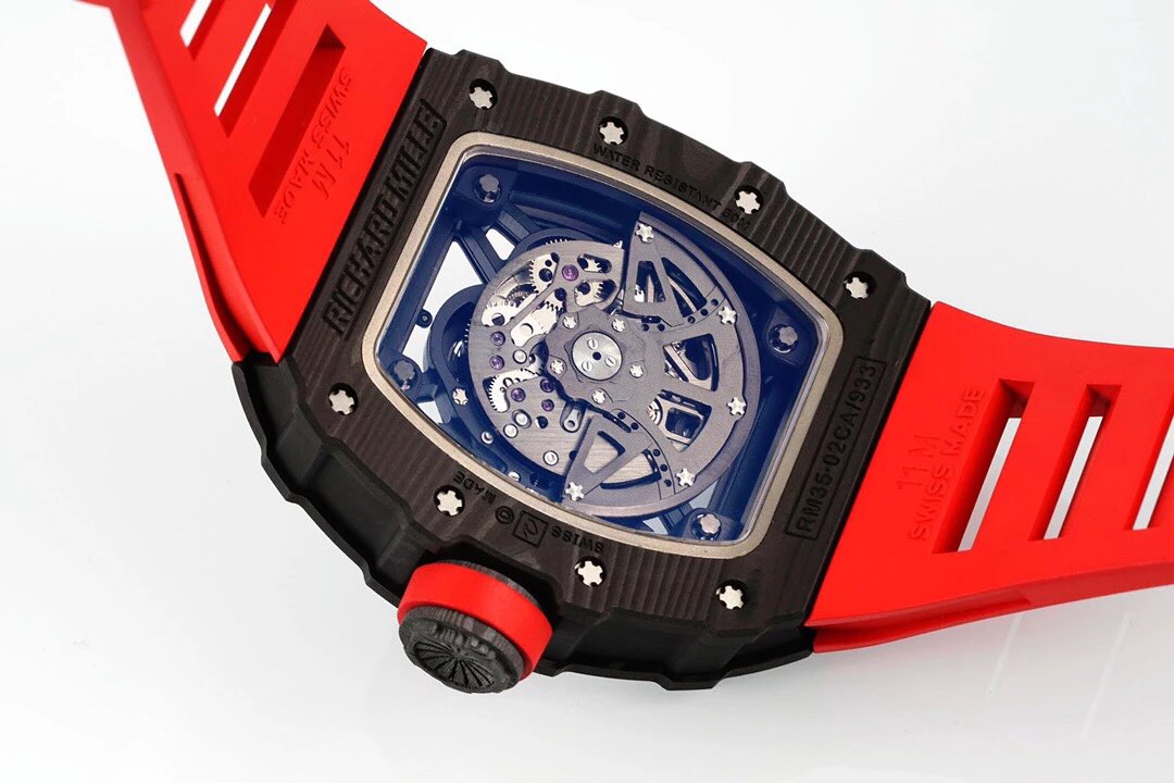 ZF factory Richard Mille RM35-02 hollow back automatic mechanical winding movement men's mechanical watch barrel type