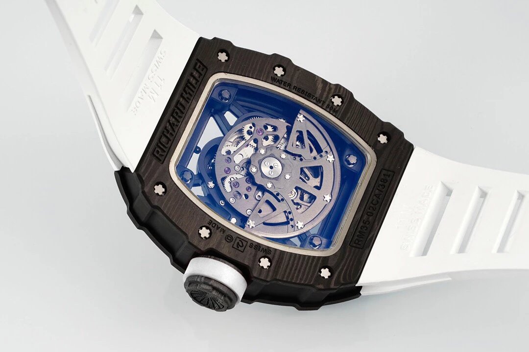 ZF factory Richard Mille RM35-02 hollow back automatic mechanical winding barrel-shaped appearance men's mechanical watch V3 version
