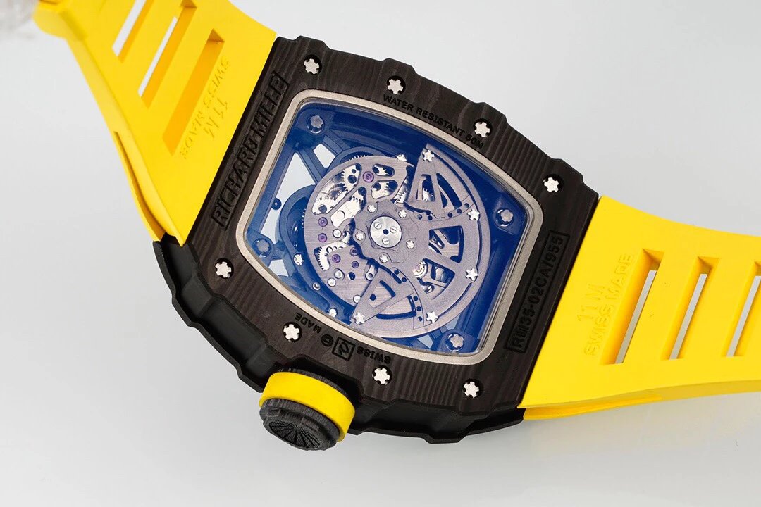 ZF factory Richard Mille RM35-02 hollow back, NTPT carbon fiber barrel-shaped appearance, men's mechanical watch V3 version