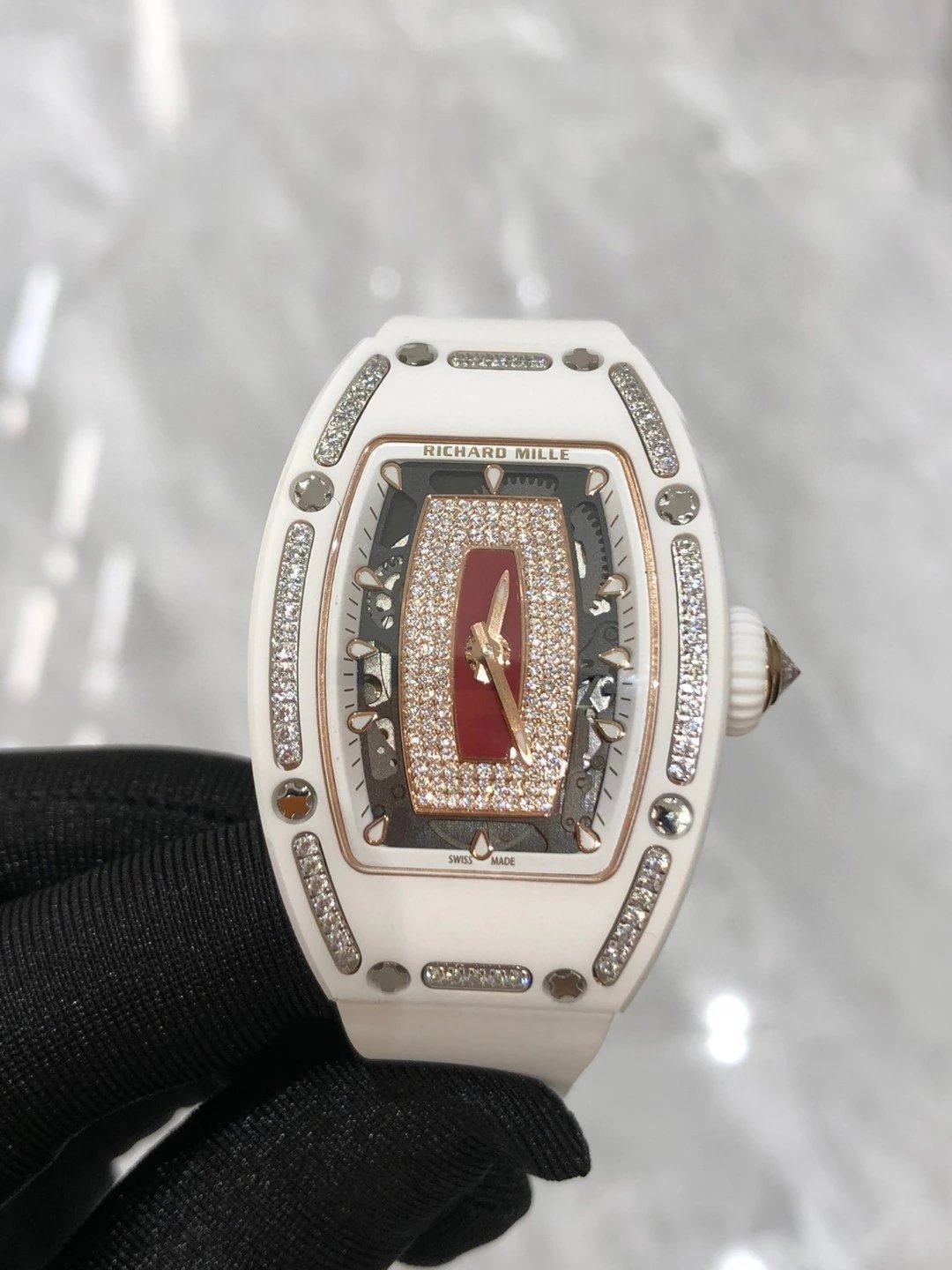 BBA factory Richard Mille ladies series RM 07-01 LADIES black plate equipped with exclusive custom movement ladies watch