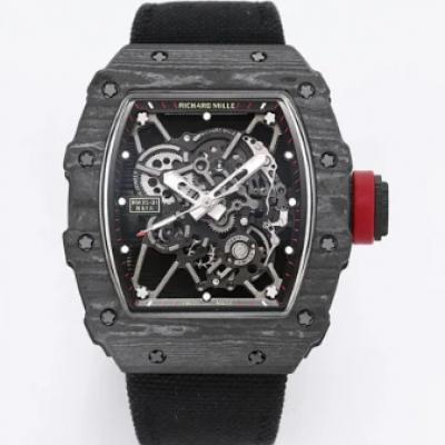 BBR廠理查德米勒男士系列RM 35-01黑色編製帶搭載RMUL3鏤空一體機芯男士腕錶