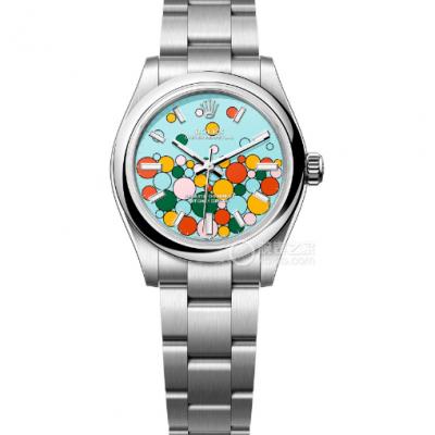 EW廠勞力士蠔式恆動系列m277200-0010（31毫米）綠松石藍色盤搭載3230一體機芯女錶