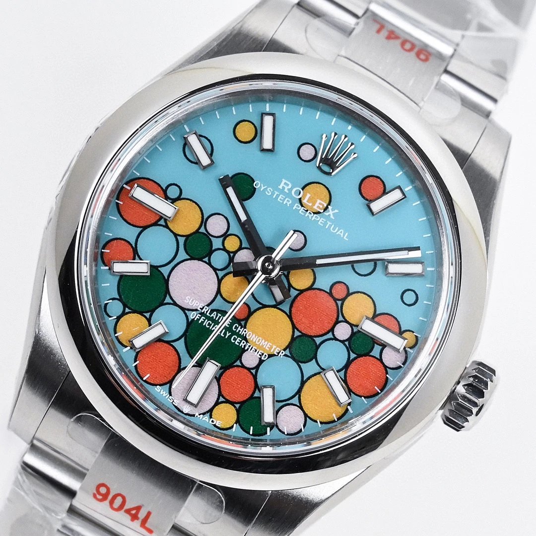 EW factory Rolex Oyster Perpetual series m277200-0010 (31 mm) turquoise blue dial ladies' watch with 3230 integrated movement