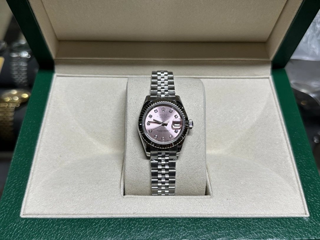 GS factory Rolex women's Datejust series m279174-0003 pink dial, equipped with 2671 movement, 28mm women's watch