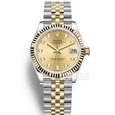 EW勞力士日誌型m278273-0026間金經典女士機械手錶 31毫米/28毫米 2236機械機芯