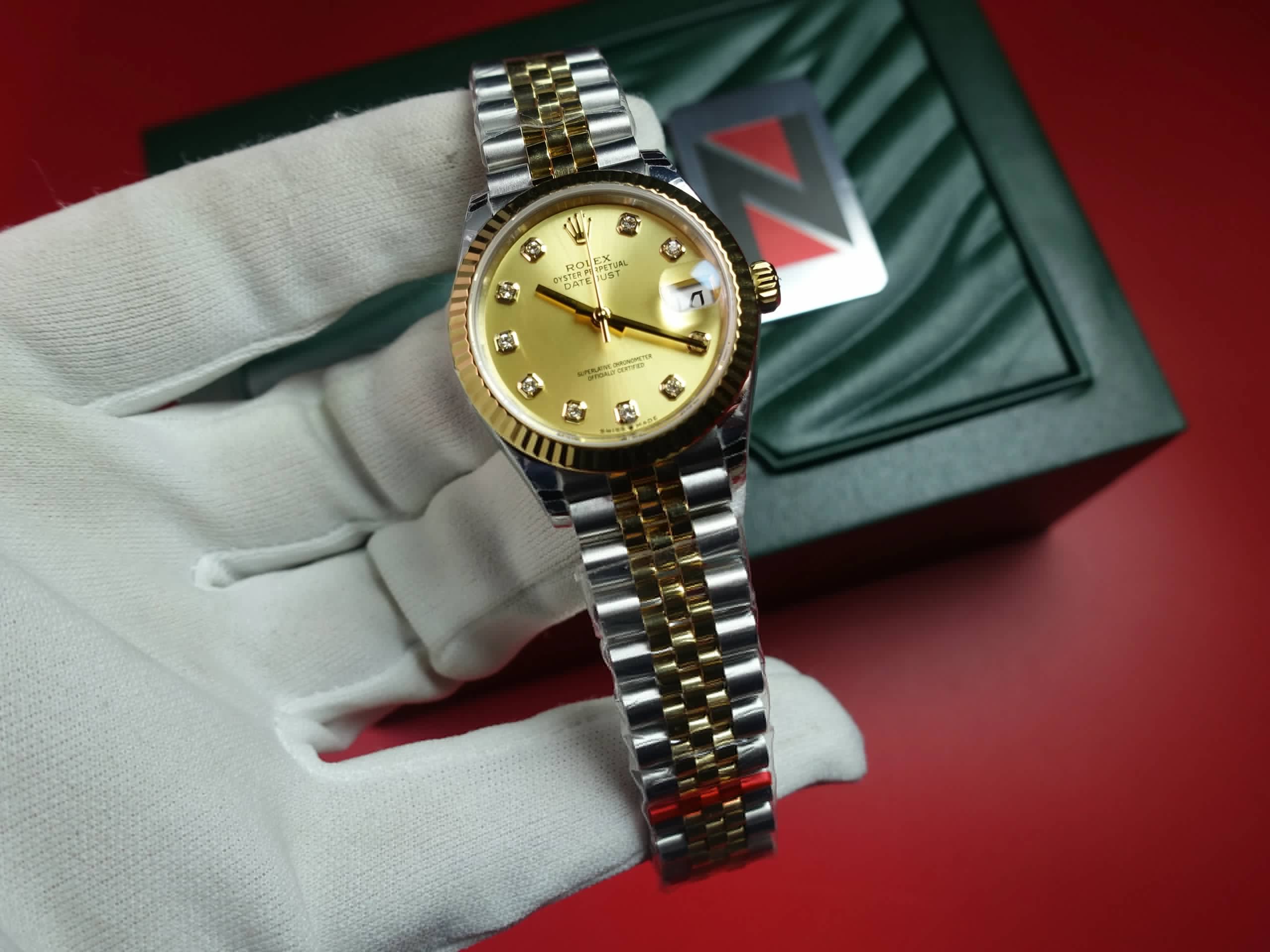 EW Rolex Datejust m278273-0026 Two-tone Classic Ladies' Mechanical Watch, 31mm/28mm, 2236 Mechanical Movement