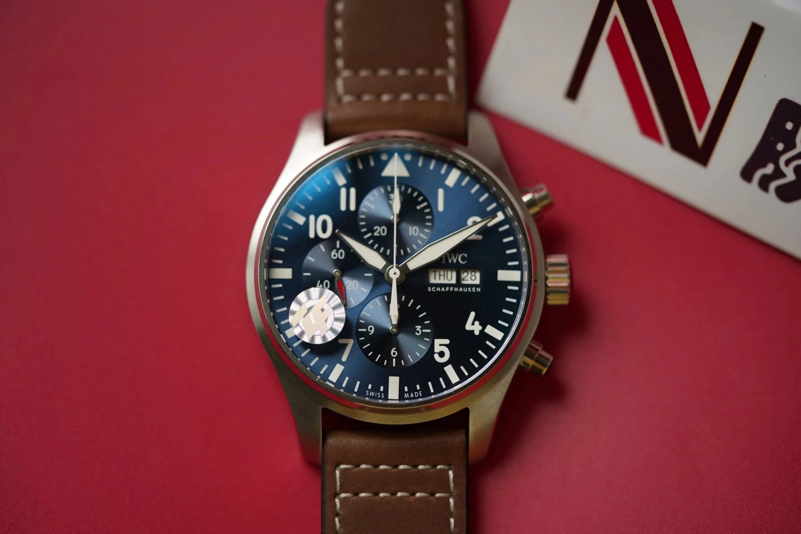 ZF Reissue IWC Pilot's Watch IW377714 Blue Dial Chronograph Mechanical Men's Watch